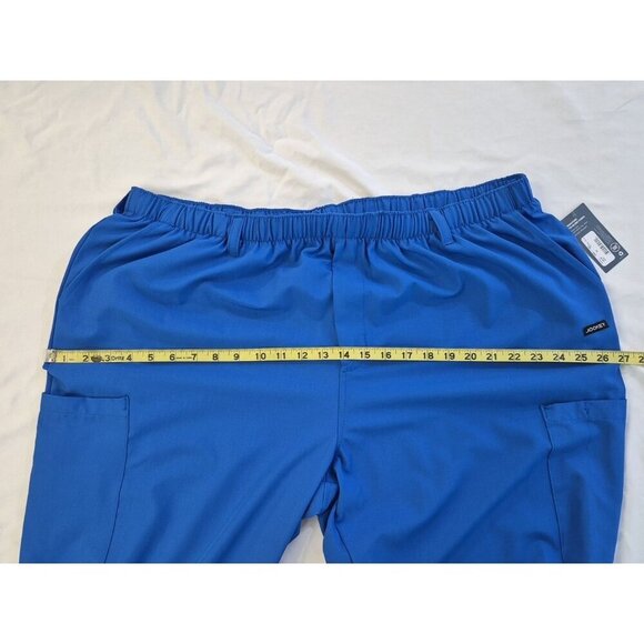 JOCKEY Unisex 2X Scrub Top & Bottom Set Wrinkle Resistant V-Neck Royal Blue - Picture 16 of 16